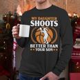 Daughter Basketball Sport Basketball Dad Mom Basketball Fan Men Long Sleeve T-Shirt