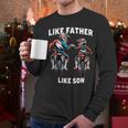 Dirt Bike Family Father Son Motocross Off-Road MX Dad Boys Men Long Sleeve T-Shirt