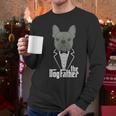 The Dogfather French Bulldog Dad Frenchie Papa T-Shirt Small Men Long Sleeve T-Shirt