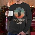 Doodle Dog Vintage Doodle Dad Small Men Long Sleeve T-Shirt