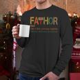 FA-Thor Like Dad Just Way Mightier Hero Fathers Day Small Men Long Sleeve T-Shirt
