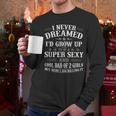 Fathers Day Shirt From Daughter Dad Of 2 Girls Fathers Day Men Long Sleeve T-Shirt