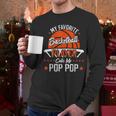 My Favorite Basketball Player Calls Me Pop Pop Funny Dad Men Long Sleeve T-Shirt