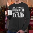 My Favorite Runner Calls Me Dad Father's Day Men Long Sleeve T-Shirt