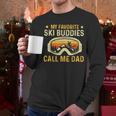 My Favorite Ski Buddies Call Me Dad Skier Skiing Lover Men Long Sleeve T-Shirt