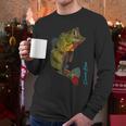 Fishing Shirts PEACOCK BASS Fishing Art Shirt For Dad Men Long Sleeve T-Shirt