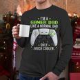 Gamer Dad Gaming Shirts Fathers Day Video Game Daddy Men Long Sleeve T-Shirt