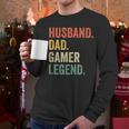Gamer Husband Dad Video Game Legend Father's Day Men Long Sleeve T-Shirt