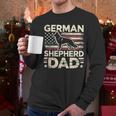 German Shepherd Dad Shirt American Flag German Shepherds Men Long Sleeve T-Shirt