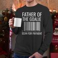 Goalie Dad Shirt Hockey Dad Shirt Hockey Goalie Men Long Sleeve T-Shirt