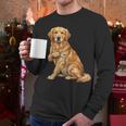 Golden Retriever I Love Dad Dog Dad Father's Day Men Long Sleeve T-Shirt