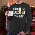 Golf And Beer Joke Dad Fathers Day Drinking Birthday Small Men Long Sleeve T-Shirt Golf And Beer Joke Dad Fathers Day Drinking Birthday Small Men Long Sleeve T-Shirt