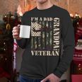 Grandpa Veteran Fathers Day Dad Veteran Camo American Flag Men Long Sleeve T-Shirt Grandpa Veteran Fathers Day Dad Veteran Camo American Flag Men Long Sleeve T-Shirt