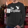 The Greyfather African Grey Parrot Lovers Bird's Dad Men Long Sleeve T-Shirt