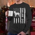 Heeler Dad Flag Vintage Blue Red Cattle Dog Patriot Men Men Long Sleeve T-Shirt
