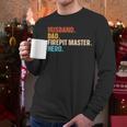 Husband Dad Firepit Master Hero Men Long Sleeve T-Shirt