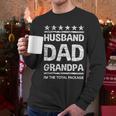 Husband Dad Grandpa Shirt For Him Men Long Sleeve T-Shirt Husband Dad Grandpa Shirt For Him Men Long Sleeve T-Shirt