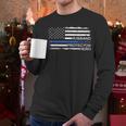 Husband Daddy Protector Hero Police Officer Father Dad Men Long Sleeve T-Shirt