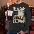 I'm A Dad Grandpa And A Vietnam Veteran Nothing Scares Me Men Long Sleeve T-Shirt