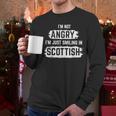 I'm Not Angry I'm Just Smiling In Scottish Dad Fun Scotland Men Long Sleeve T-Shirt