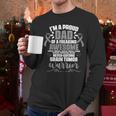 I'm A Proud Dad Brain Tumor Warrior Brain Tumor Survivor Men Long Sleeve T-Shirt