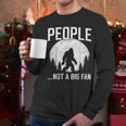Introvert Bigfoot People Not A Big Fan Dad Joke Men Long Sleeve T-Shirt
