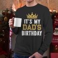 It's My Dad's Birthday Party Family Matching Small Men Long Sleeve T-Shirt