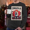 Japanese Art Corgi Dog Mom Dad Men Long Sleeve T-Shirt