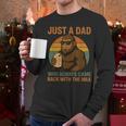 Just A Dad Who Always Came Back With The Milk Bigfoot Men Long Sleeve T-Shirt