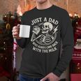 Just A Dad Who Always Came Back Skeleton Fathers Day Men Long Sleeve T-Shirt