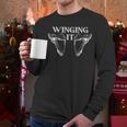 Just Winging It Anatomy Pun Dad Joke Men Long Sleeve T-Shirt Just Winging It Anatomy Pun Dad Joke Men Long Sleeve T-Shirt