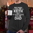 KEITH Name Father's Day Personalized Men Dad Men Long Sleeve T-Shirt