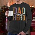 Kids Fathers Day Shirt For Son Daughter My Dad Is My Hero Men Long Sleeve T-Shirt
