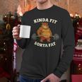 Kinda Fit Sorta Fat Gym Dad BOD Workout Apparel Men Long Sleeve T-Shirt