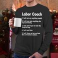 Labor Coach Expecting Dad Rules Papa Baby Men Long Sleeve T-Shirt