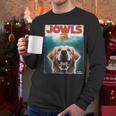 Light Golden Retriever Jowls Top Paws Cream Lab Dog Mom Dad Men Long Sleeve T-Shirt