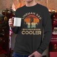 Lineman Dad Like A Regular Dad But Cooler Lineman Men Long Sleeve T-Shirt