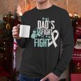 Lung Cancer Dad Ribbon Men Long Sleeve T-Shirt