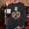 I Am Man King Powerful Dad Afro Melanin Black History Men Long Sleeve T-Shirt