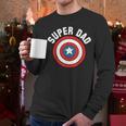 Marvel Father's Day Super Dad Captain America Shield Men Long Sleeve T-Shirt