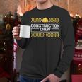 Matching Boys And Dad Mom Construction Digger Birthday Party Men Long Sleeve T-Shirt