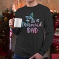 Mermaid Dad Merman Daddy Dad Family Matching Birthday Men Long Sleeve T-Shirt
