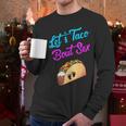 Mom Dad Let's Taco Bout Sex Gender Reveal Party Men Long Sleeve T-Shirt