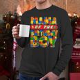 Mom And Dad Mama Birthday Boy Building Bricks Family Party Men Long Sleeve T-Shirt
