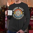 Nerdy Dads Build Character RPG Gaming Father's Day For Dad Men Long Sleeve T-Shirt