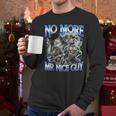 No More Mr Nice Guy Alpha Wolf Meme Dad Papa Men Men Long Sleeve T-Shirt