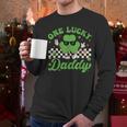One Lucky Daddy St Patricks Day Dad Father Men Long Sleeve T-Shirt