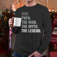 Papa Dad Legend Men Grandpa Christmas Father's Day Birthday Men Long Sleeve T-Shirt