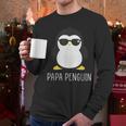 Penguin Papa Father's & Cute Dad Men Long Sleeve T-Shirt