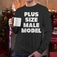 Plus Size Male Model Fat Guy Or Dad BOD Men Long Sleeve T-Shirt